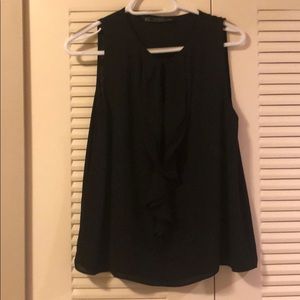black zara tank